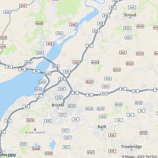 Map Frampton Cotterell map of Frampton Cotterell (BS36 2) and